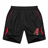 Men's Arizona Diamondbacks Black Red Stripe MLB Shorts,baseball caps,new era cap wholesale,wholesale hats